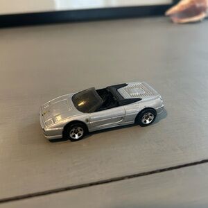Vintage Hot Wheels Silver Ferrari F355 Spider Convertible Die Cast Car